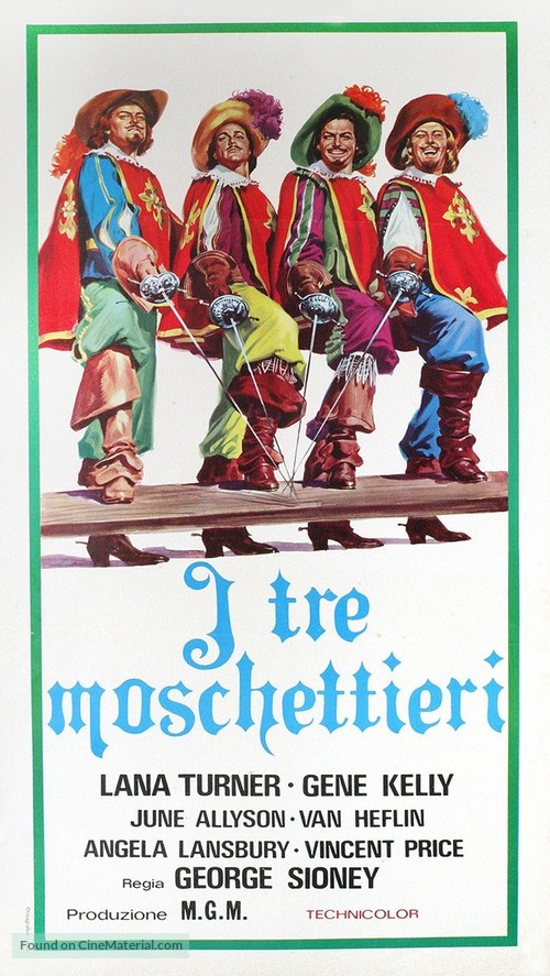 The Three Musketeers - Italian Movie Poster