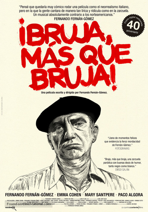 Bruja, m&aacute;s que bruja - Spanish Movie Poster