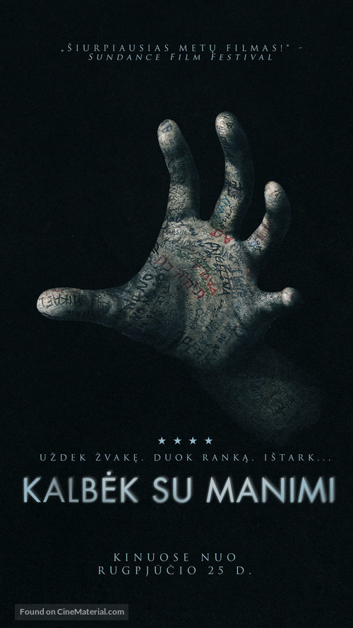 Talk to Me - Lithuanian Movie Poster