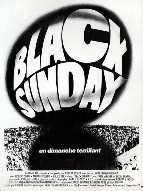 Black Sunday - French Movie Poster