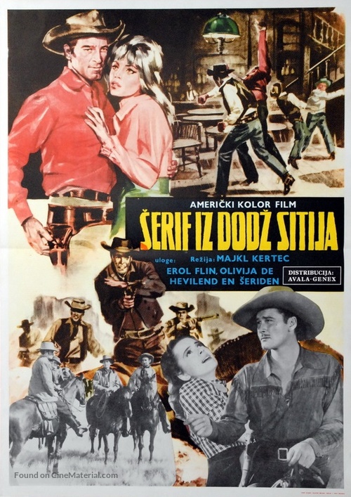 Dodge City - Yugoslav Movie Poster