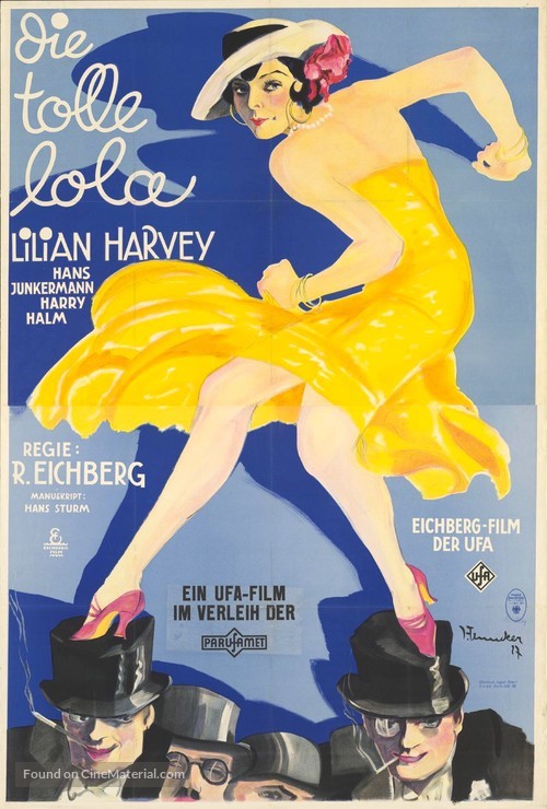 Tolle Lola, Die - German Movie Poster