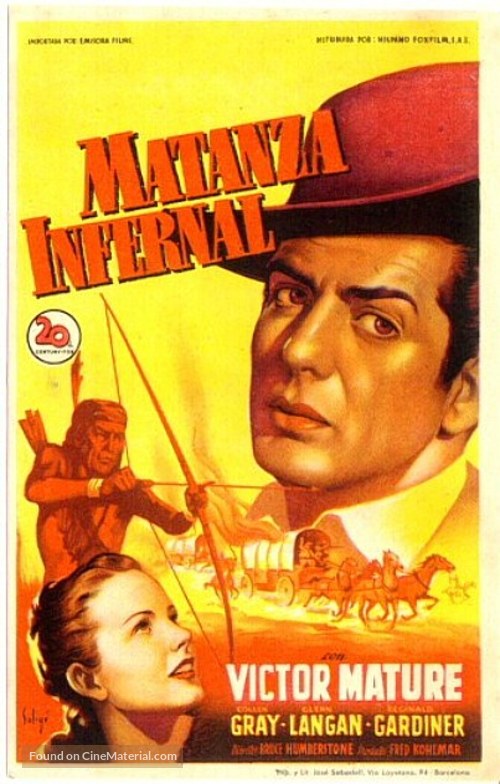 Fury at Furnace Creek - Spanish Movie Poster