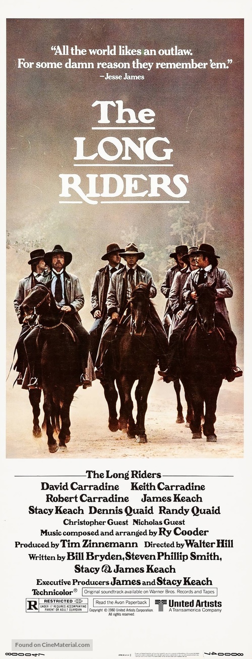 The Long Riders - Movie Poster