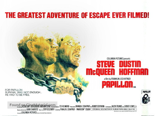 Papillon - British Movie Poster