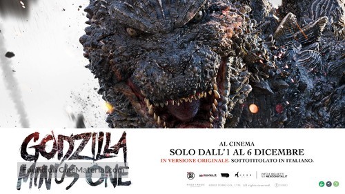 Gojira -1.0 - Italian Movie Poster