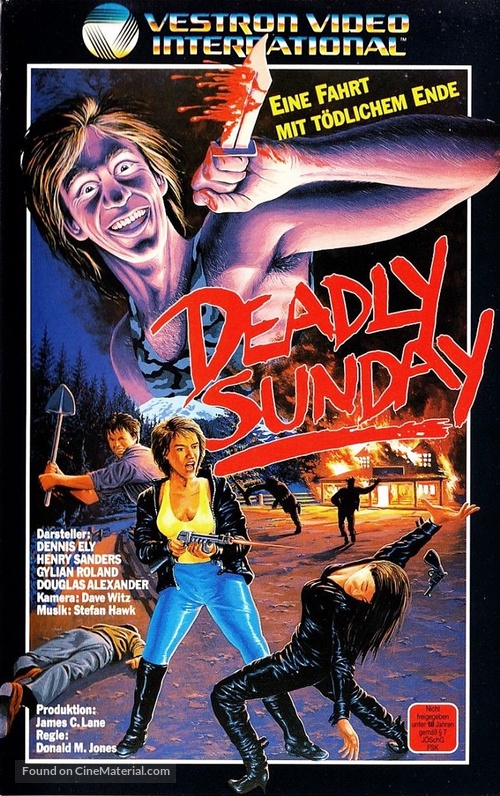 Deadly Sunday - German VHS movie cover
