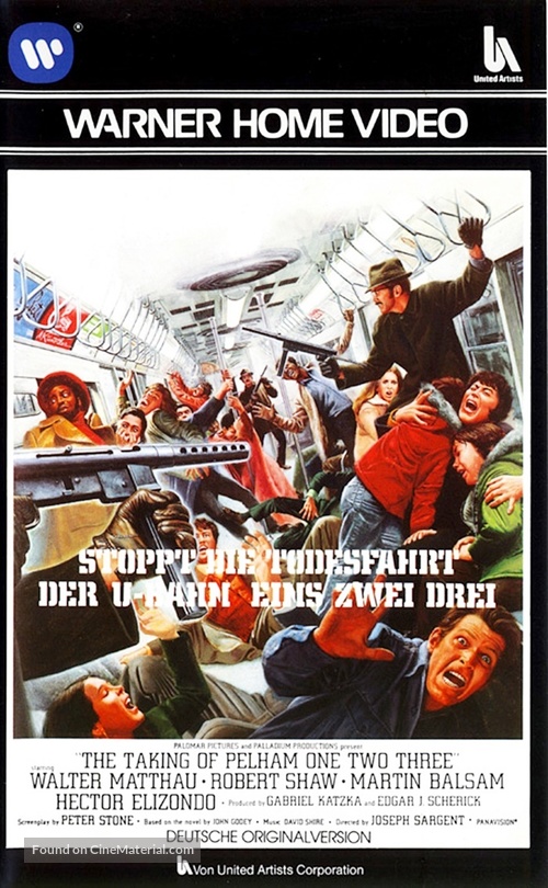 The Taking of Pelham One Two Three - German VHS movie cover