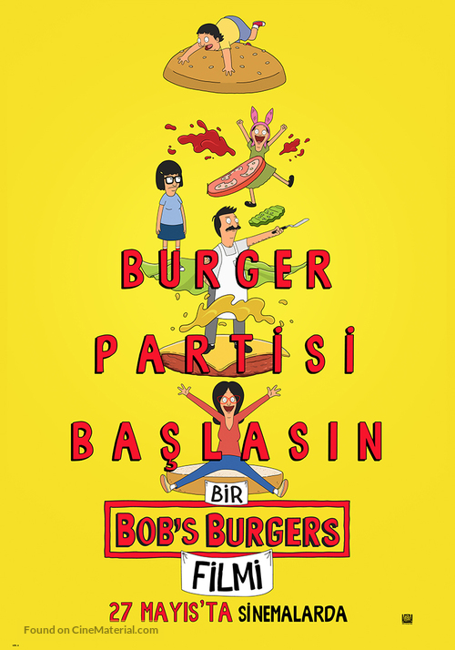 The Bob&#039;s Burgers Movie - Turkish Movie Poster