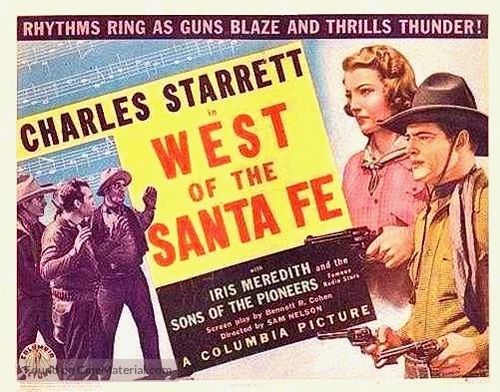 West of the Santa Fe - Movie Poster