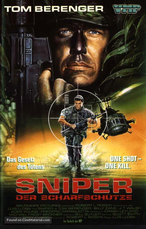 Sniper - German VHS movie cover