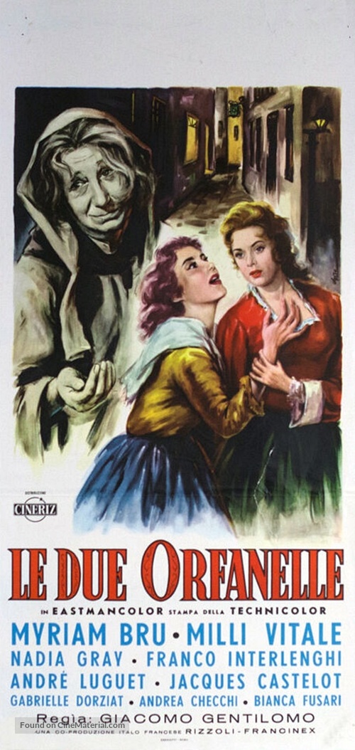 Due orfanelle, Le - Italian Movie Poster