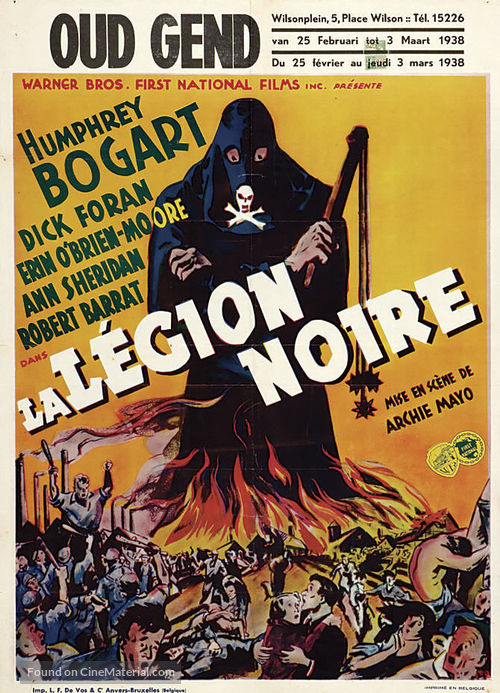 Black Legion - Belgian Movie Poster