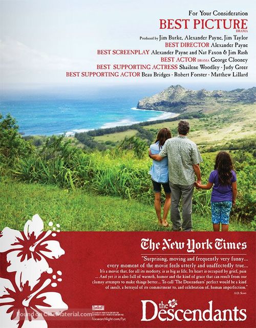 The Descendants - For your consideration movie poster