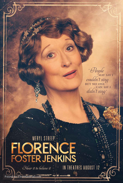 Florence Foster Jenkins - Canadian Movie Poster