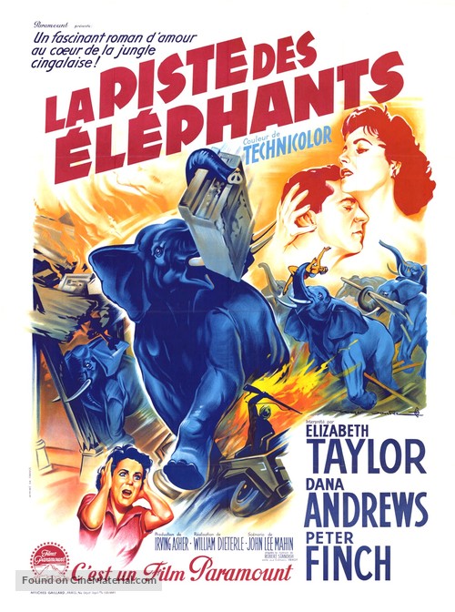 Elephant Walk - French Movie Poster