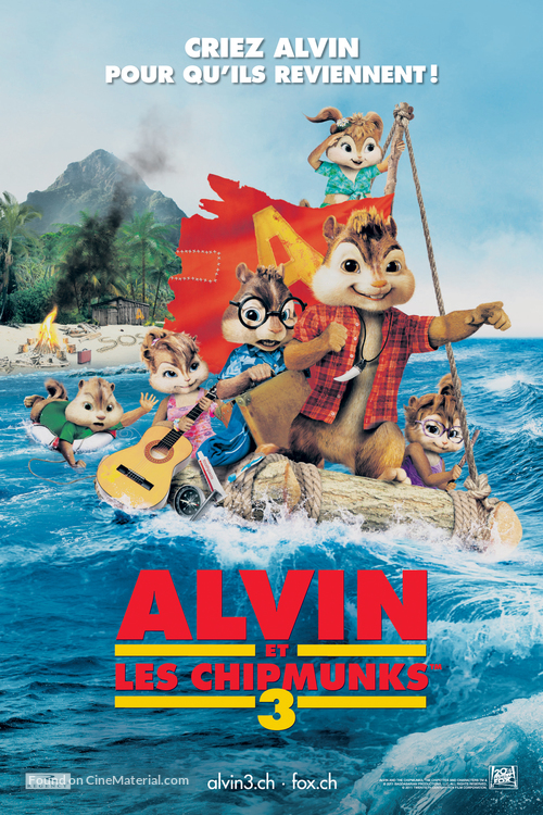 Alvin and the Chipmunks: Chipwrecked - Swiss Movie Poster