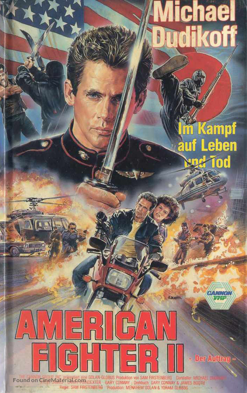 American Ninja 2: The Confrontation - German VHS movie cover