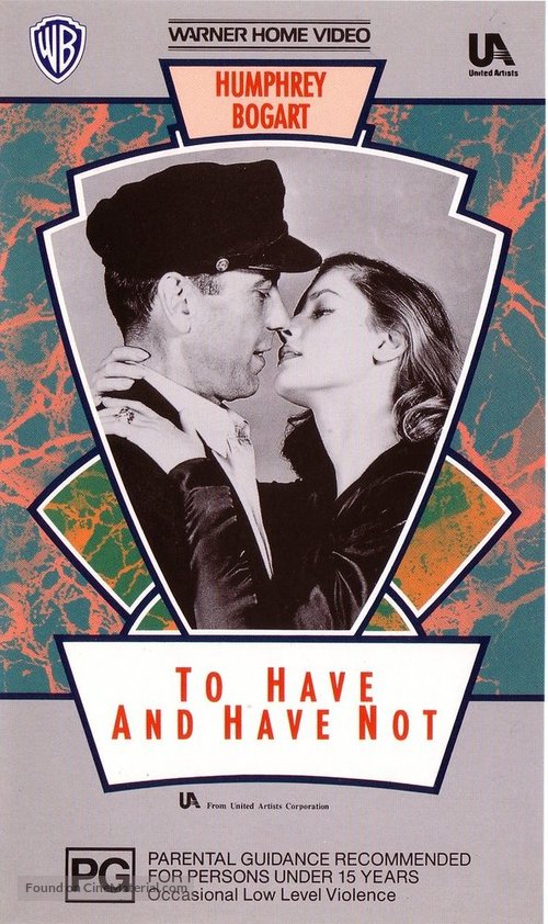 To Have and Have Not - Australian Movie Cover