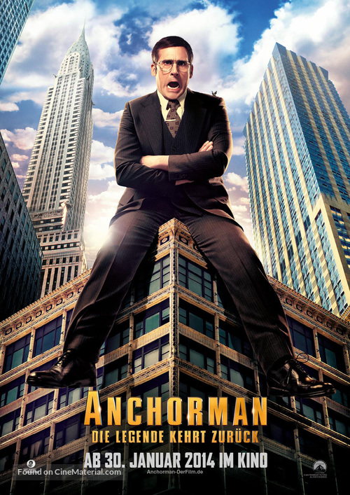 Anchorman 2: The Legend Continues - German Movie Poster