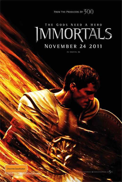 Immortals - Australian Movie Poster