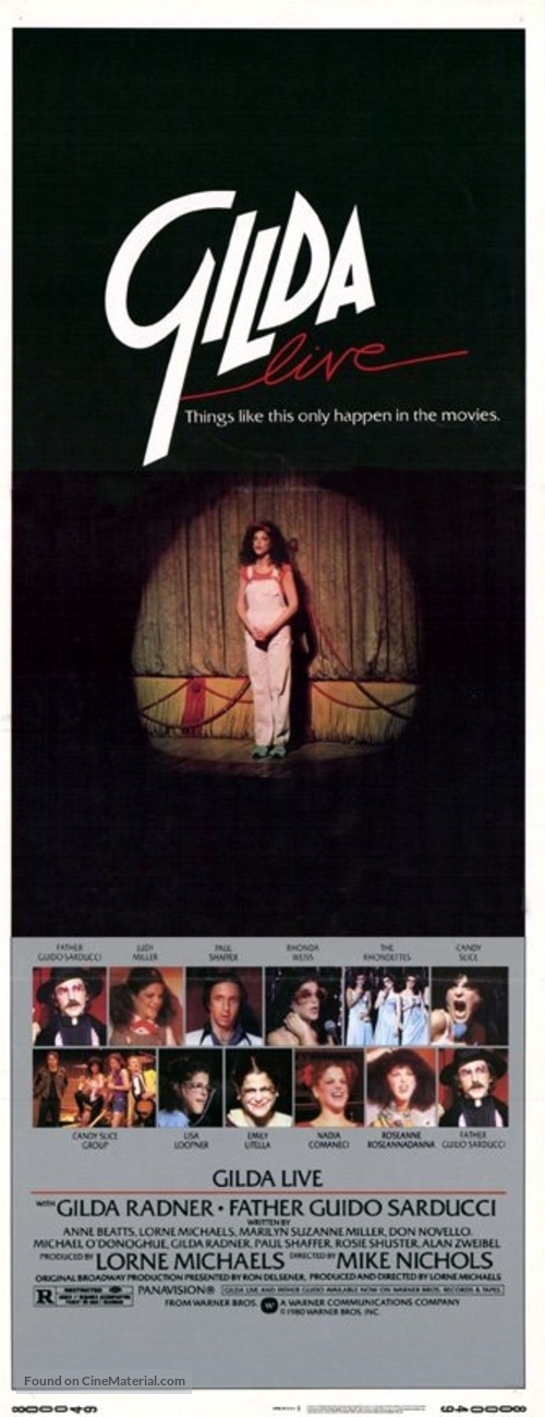 Gilda Live - Movie Poster