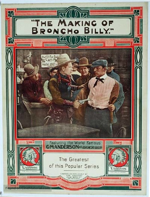 The Making of Broncho Billy - Movie Poster