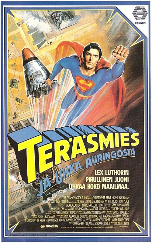 Superman IV: The Quest for Peace - Finnish VHS movie cover