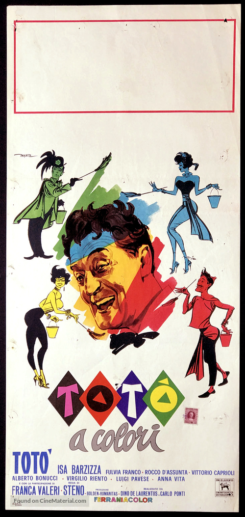 Tot&ograve; a colori - Italian Movie Poster