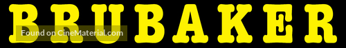 Brubaker - German Logo