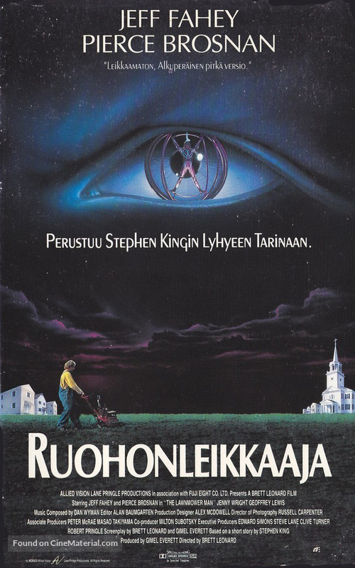 The Lawnmower Man - Finnish Movie Cover