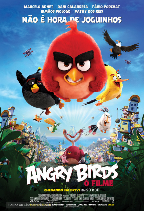 The Angry Birds Movie - Brazilian Movie Poster