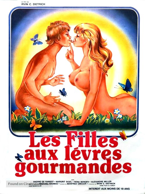 M&auml;dchen mit offenen Lippen - French Movie Poster