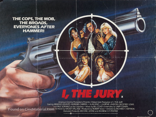 I, the Jury - British Movie Poster