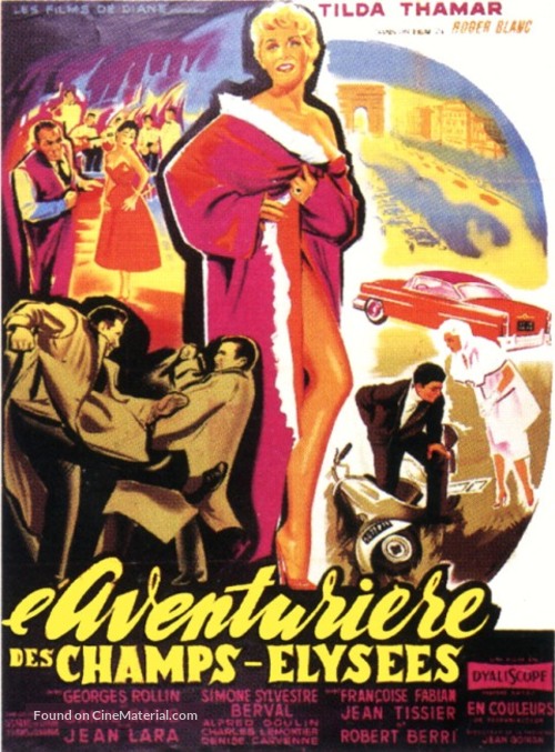 L&#039;aventuri&egrave;re des Champs-&Eacute;lys&eacute;es - French Movie Poster