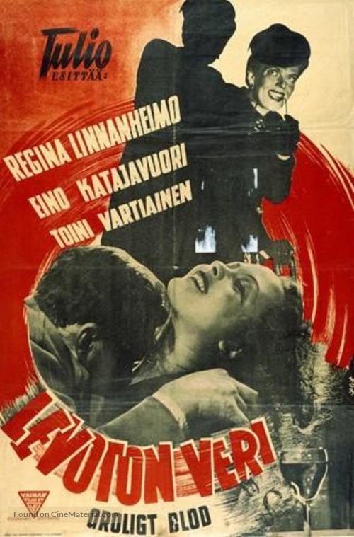 Levoton veri - Finnish Movie Poster