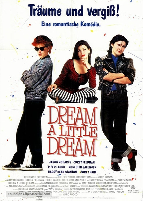 Dream a Little Dream - German Movie Poster