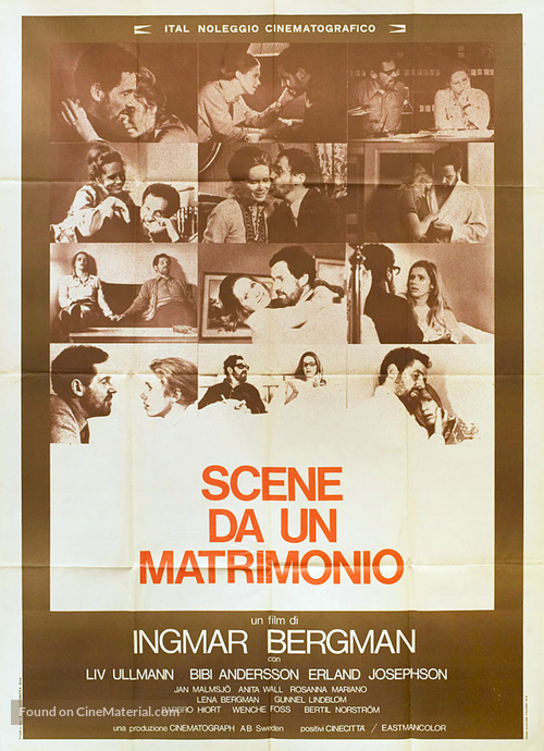 Scener ur ett &auml;ktenskap - Italian Movie Poster
