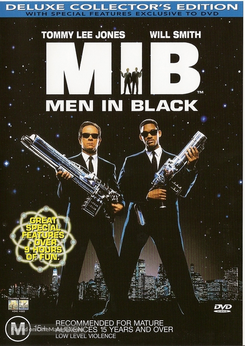 Men in Black - Australian DVD movie cover