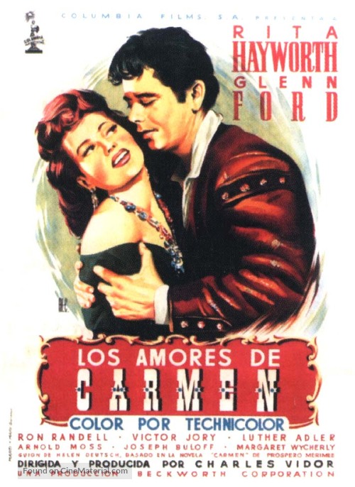 The Loves of Carmen - Spanish Movie Poster