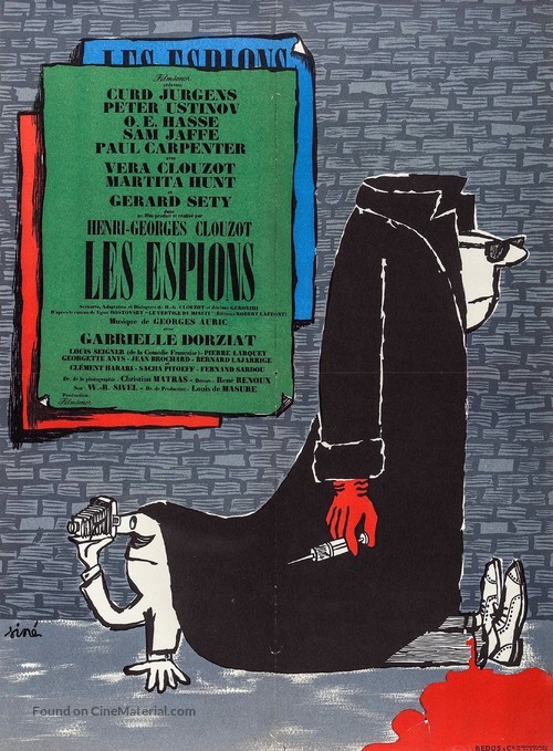 Les espions - French Movie Poster