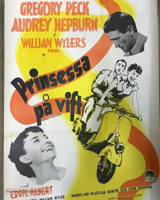 Roman Holiday - Swedish Movie Poster