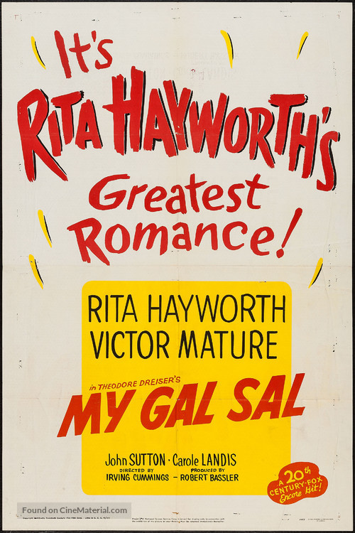 My Gal Sal - Movie Poster