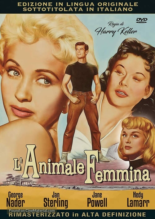 The Female Animal - Italian DVD movie cover