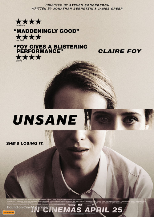 Unsane - Australian Movie Poster