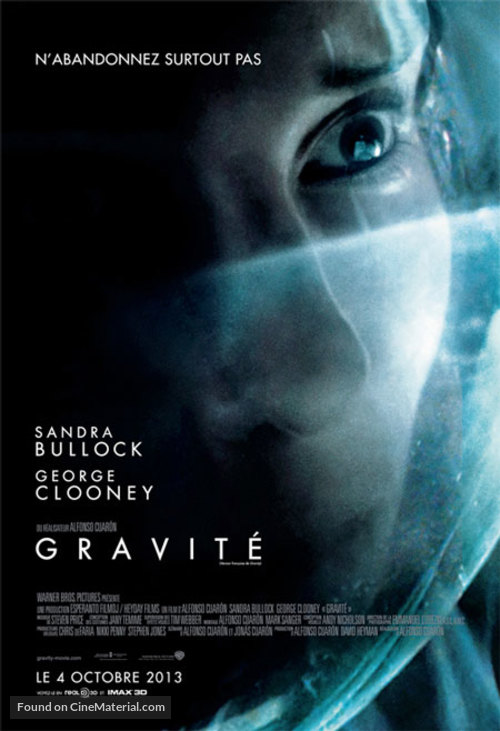 Gravity - Canadian Movie Poster