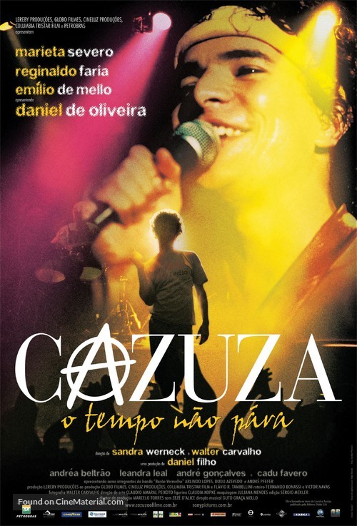 Cazuza - O Tempo N&atilde;o P&aacute;ra - Brazilian Movie Poster