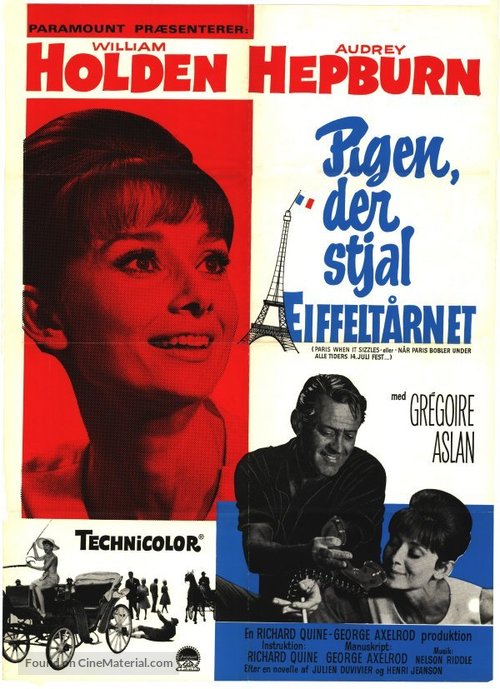 Paris - When It Sizzles - Danish Movie Poster