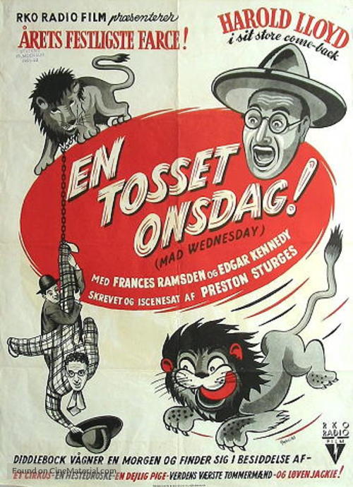 The Sin of Harold Diddlebock - Danish Movie Poster