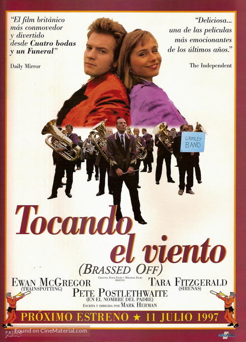 Brassed Off - Spanish Movie Poster